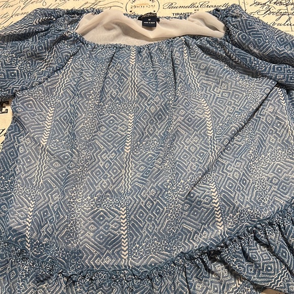 Lucky Brand Live in Love Medium blue shirt - Picture 8 of 8